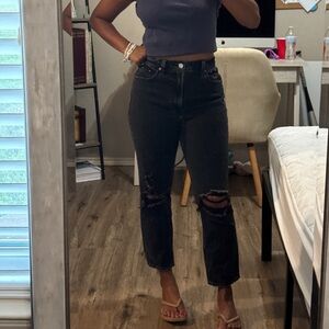 Abercrombie & Fitch - The Ankle Straight Ultra High Rise 27, 4 short